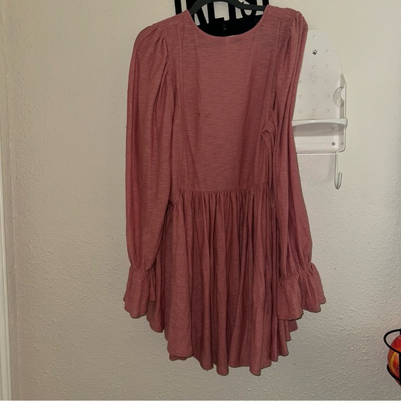 Revolve Free People Don’t Call Me Baby Rosie Oversized ButtonUp Longsleeve Dress - Picture 7 of 11